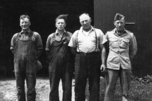 Gregory brothers - L to R Walter Ernest Fred and Neil