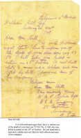 HOZ - Edward Robert Hill letter received by family